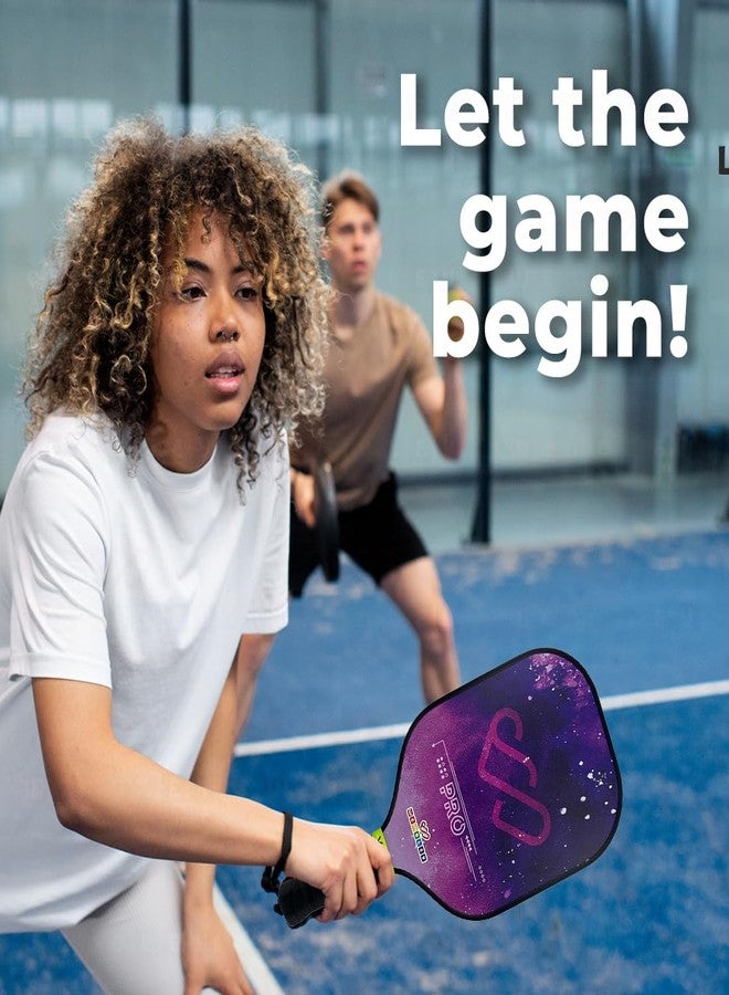 Wembley Pickleball Paddle Set| Sturdy and Lightweight Pickle Ball Racket with Anti-Slip Grip| Ideal for Kids and Adults (Purple) - Image 5